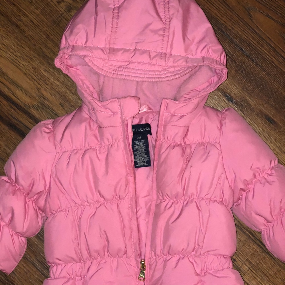 Ralph Lauren winter puffer jacket PINK 9M
